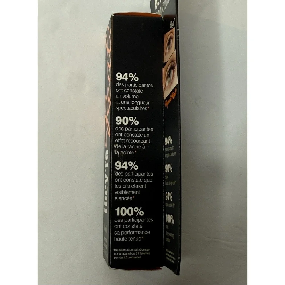 Benefit They're Real Beyond Mascara Jet Black 0.3 oz Beauty Makeup Lashes New
